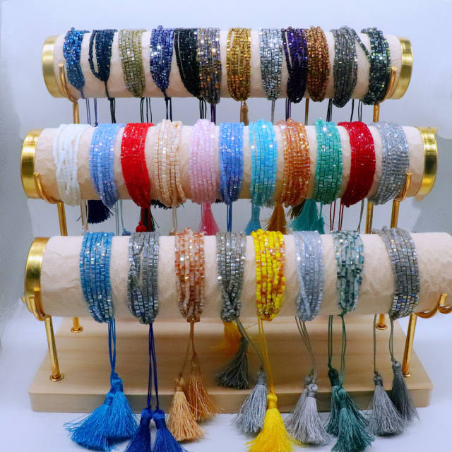 Boho miyuki beads layer bracelet