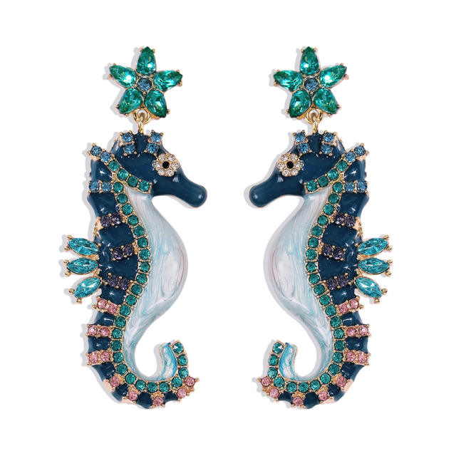 Ocean trend enamel animal series dangle earrings