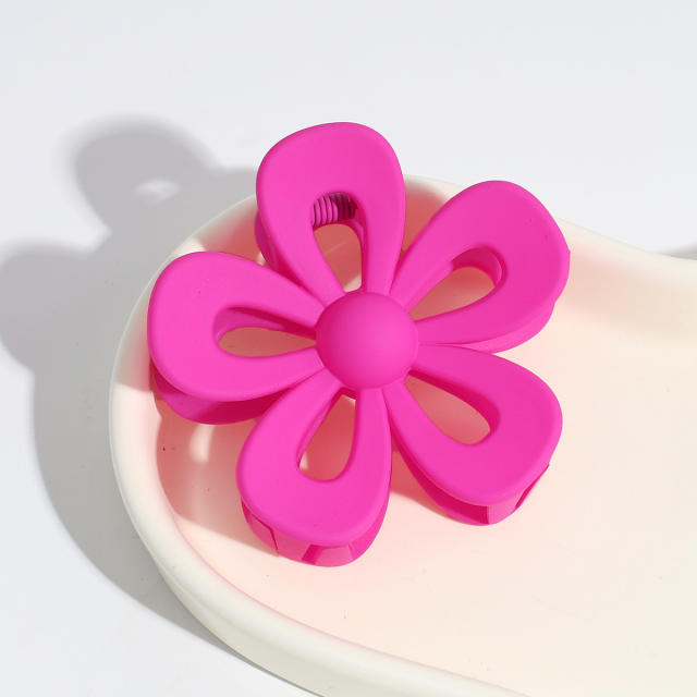 Korean fashion ins trend hollow flower hair claw clips