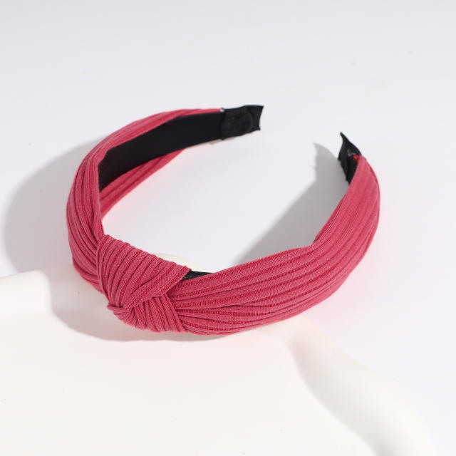 Plain color knotted headband