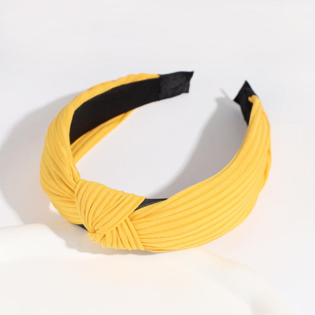 Plain color knotted headband