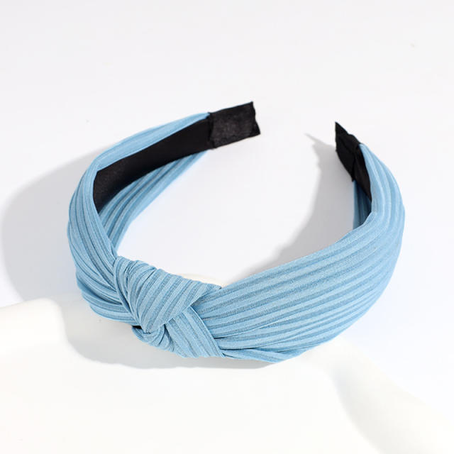 Plain color knotted headband