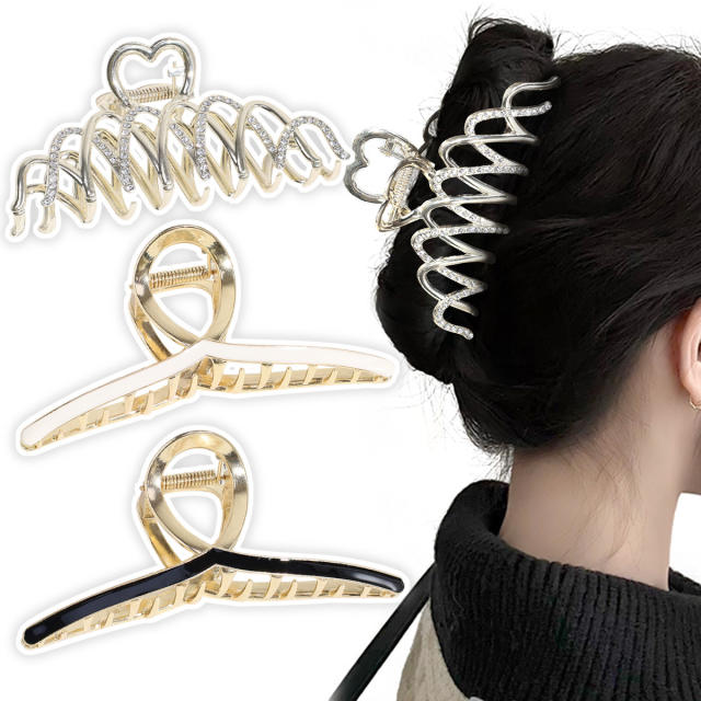 Korean fashion easy match metal feeling hair claw clips