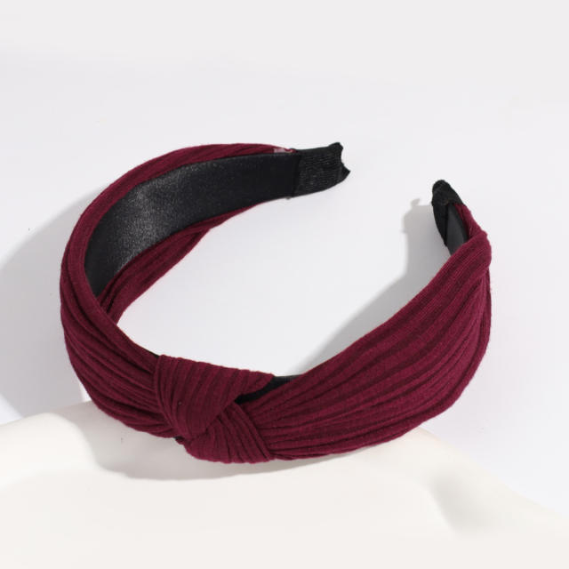 Plain color knotted headband