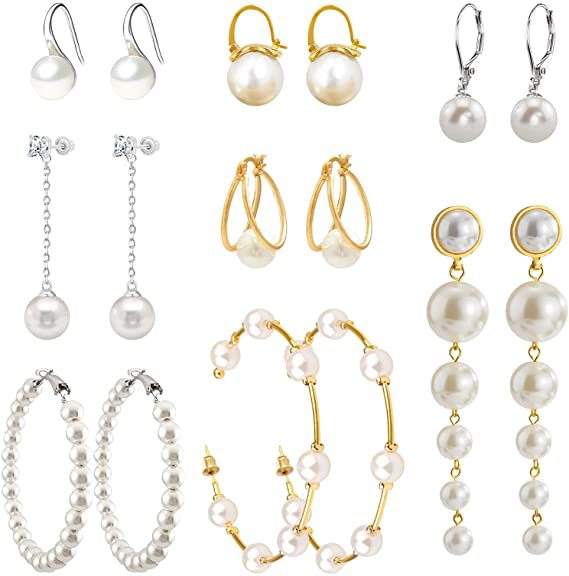 Baroque pearl earrings