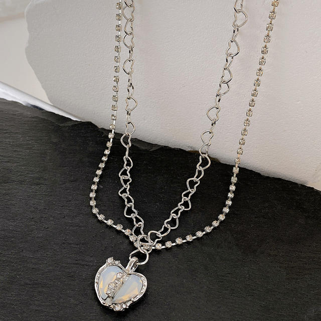 Creative heart pendant series necklace