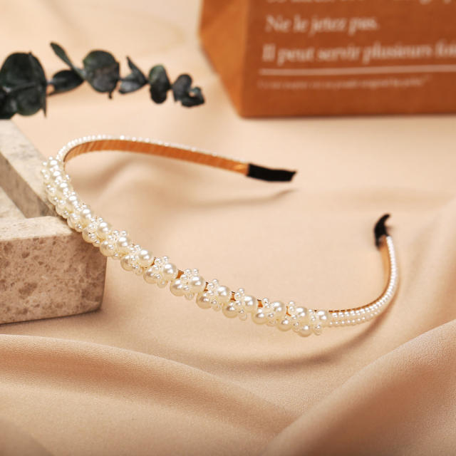 Occident fashion imitation pearl headband