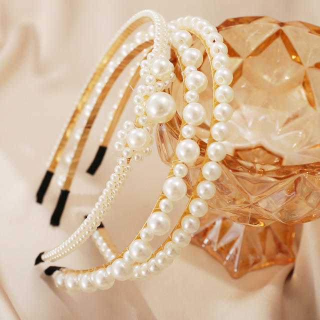 Occident fashion imitation pearl headband