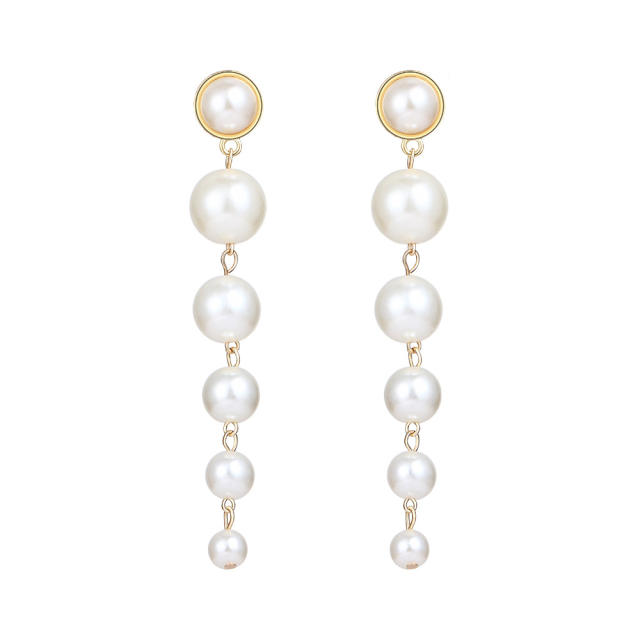 Vintage imitation pearl earrings