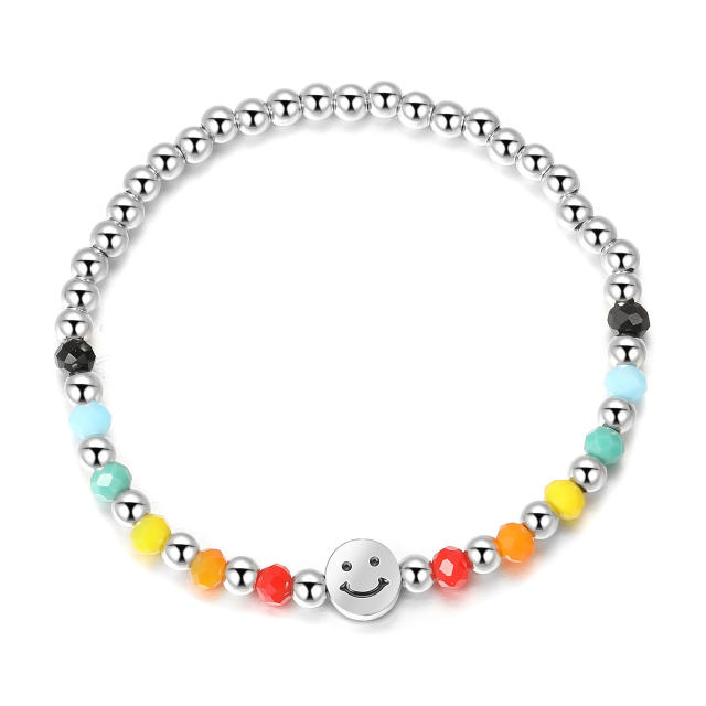 Cute rainbow bead bracelet
