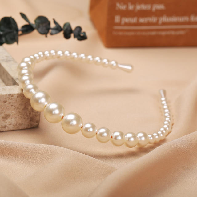 Occident fashion imitation pearl headband