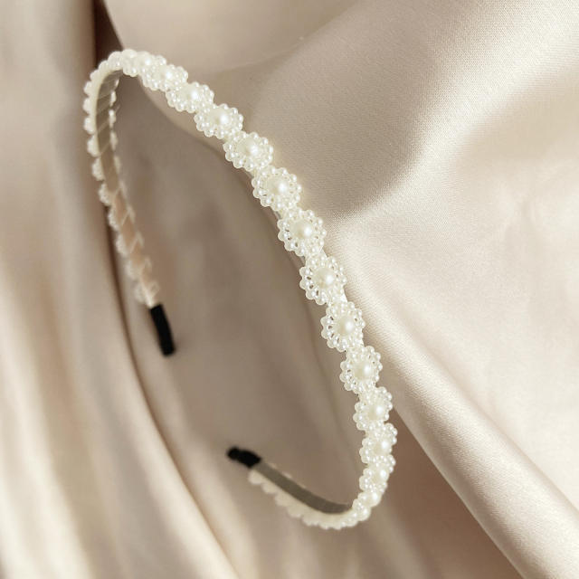 Occident fashion imitation pearl headband