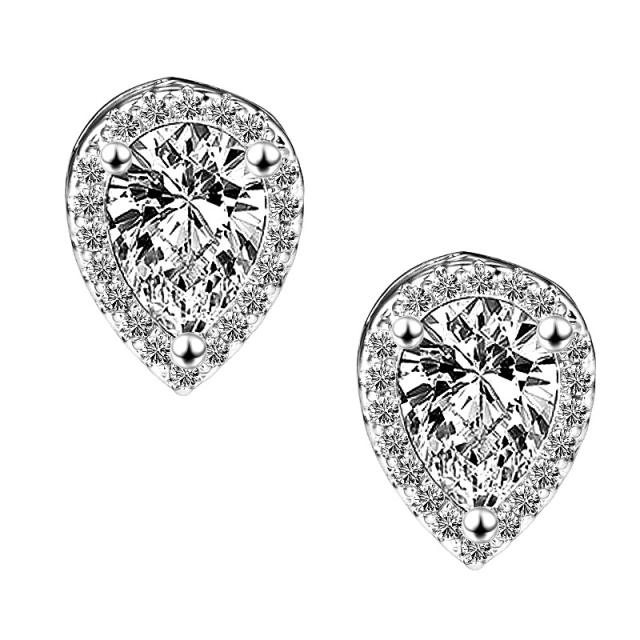 Amazon hot sale chic rhinestone studs earrings