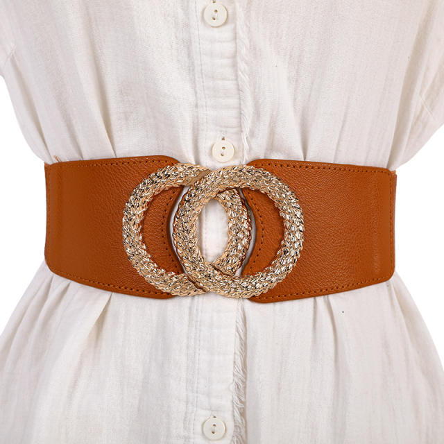 Casual plain color corset belt
