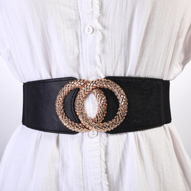 Casual plain color corset belt