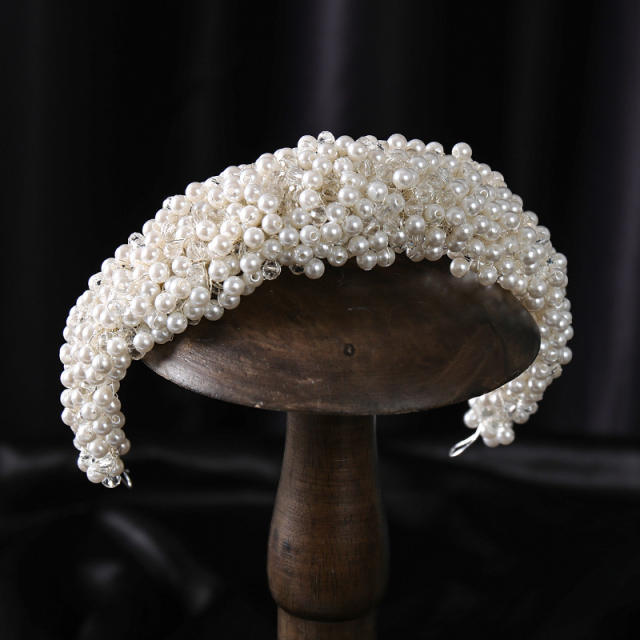 Handmade pearl headband