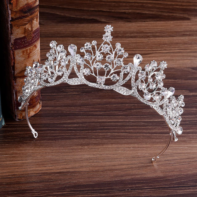 Luxury color glass crystal crown