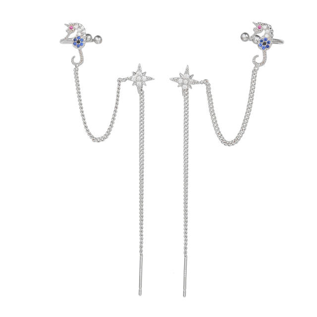 Elegant unique copper threader earrings