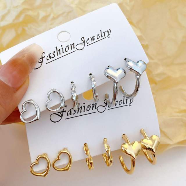 Creative easy match earring set