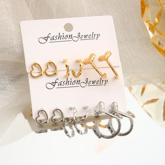 Creative easy match earring set