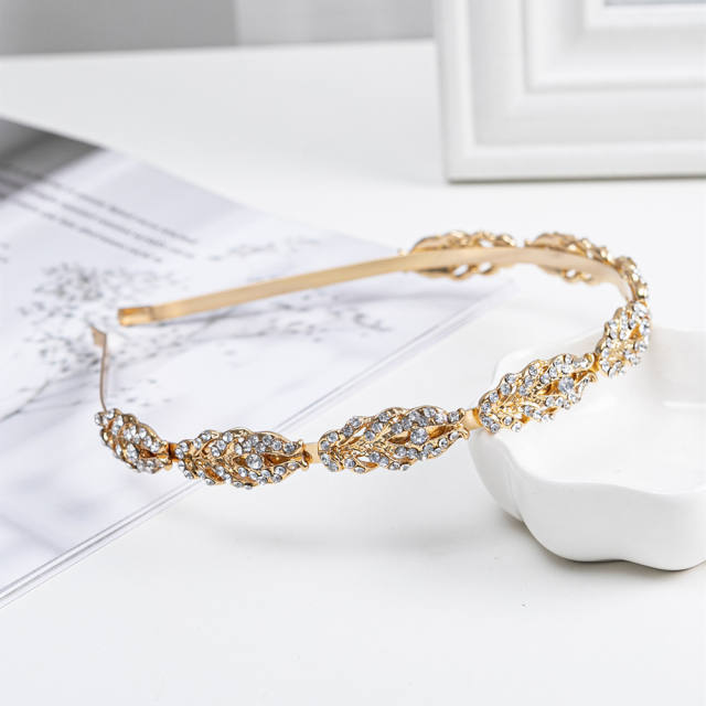 Hot sale rhinestone pearl wedding headband