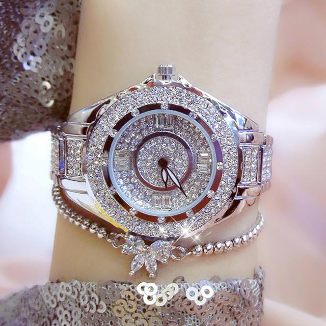 Luxury diamond women watch