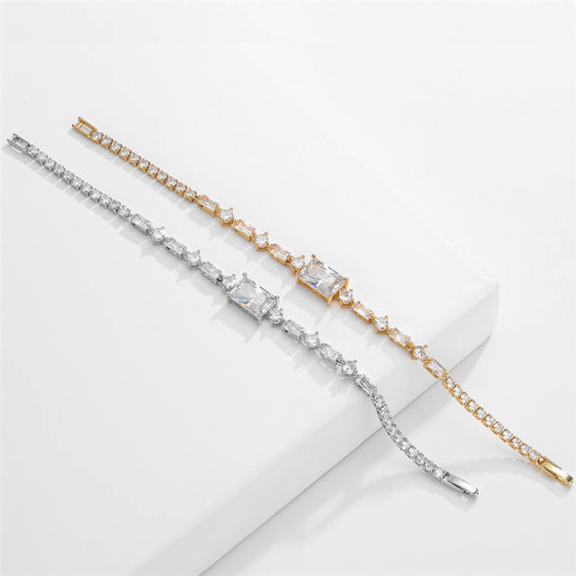 Super shiny cubic zircon diamond bracelet