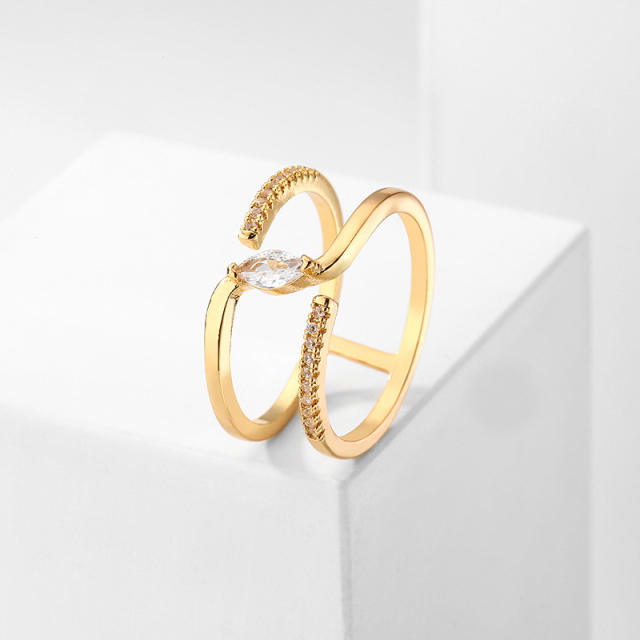 Unique gold plated copper rings