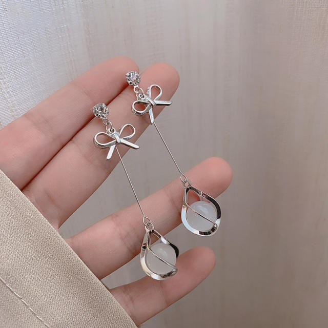 Elegant butterfly tassel earrings