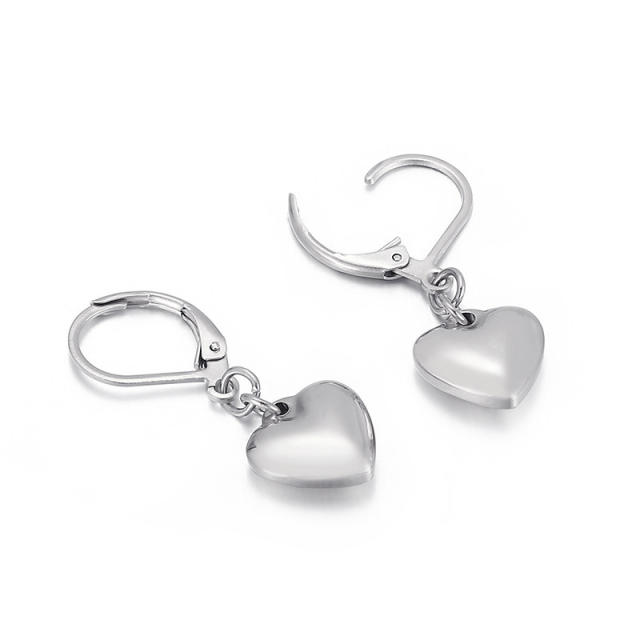 Personality heart stainless steel necklace set