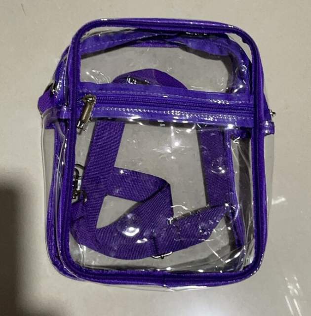 PVC clear crossbody bag