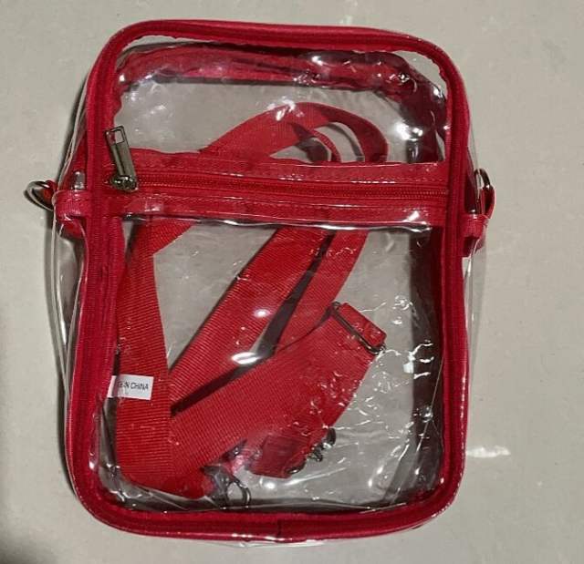 PVC clear crossbody bag