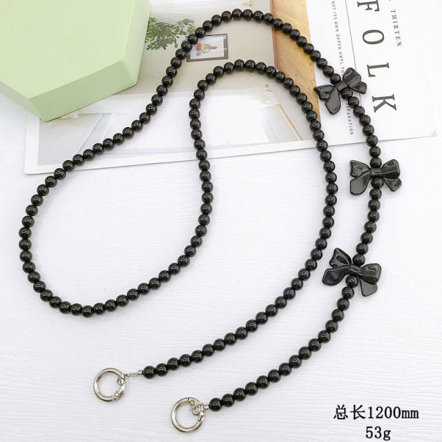 Acrylic bead long phone chain