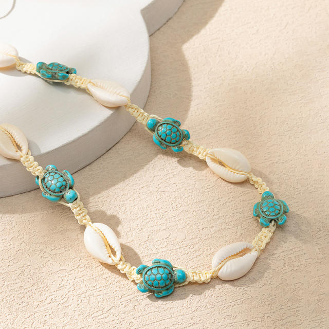 Holiday trend shell color star necklace bracelet