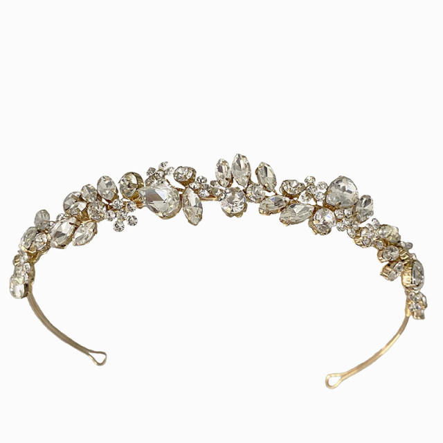 Handmade delicate crystal beads headband