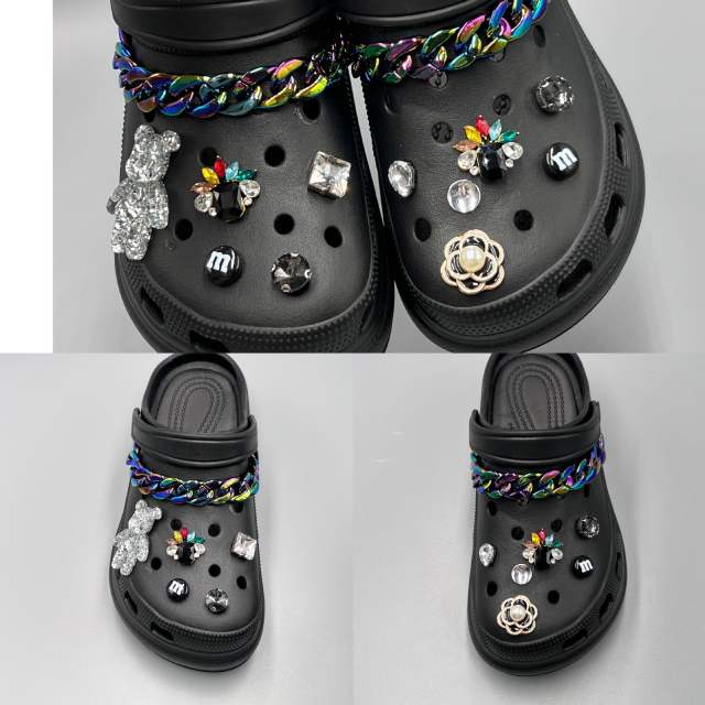 DIY bear chain shoes accessory for cross