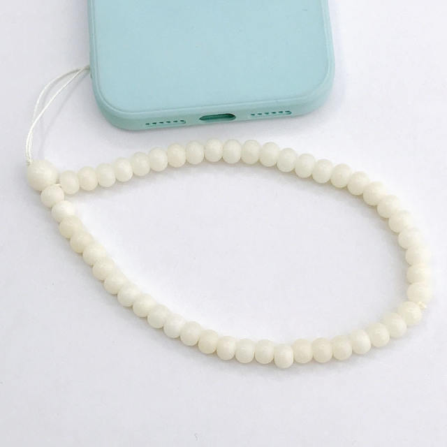 DIY natural stone bead phone chain