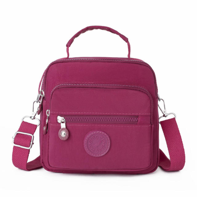 Casual plain color Oxford cloth crossbody bag mini backpack