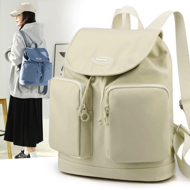 Large capacity nylon backpack school bag