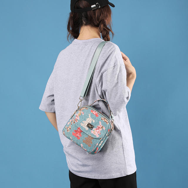 Korean fashion nylon small size crossbody bag