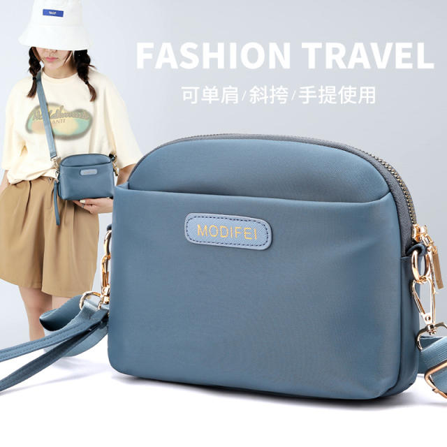 Korean fashion casual nylon crossbody bag