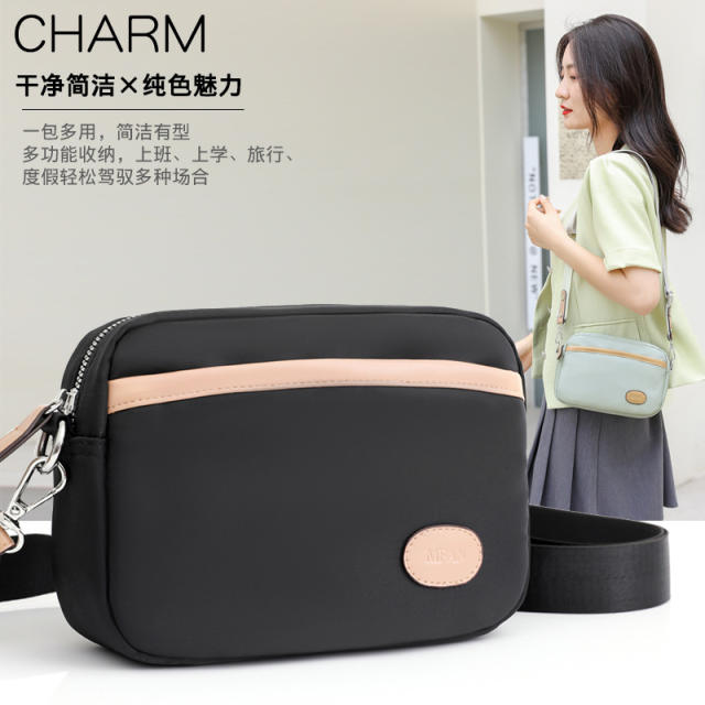 Korean fashion casual nylon crossbody bag