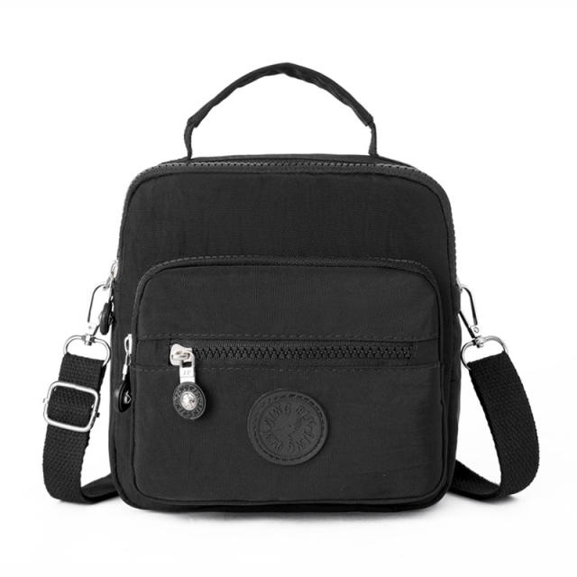 Casual plain color Oxford cloth crossbody bag mini backpack