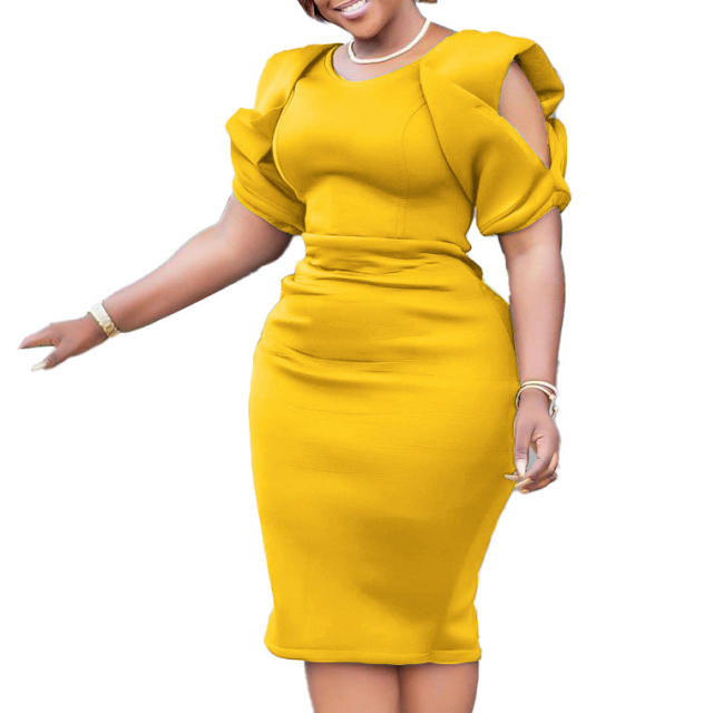 Plus size bodycon midi dress