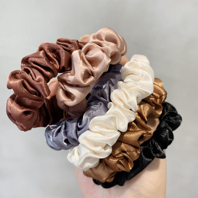 6pcs ins trend satin scrunchies set