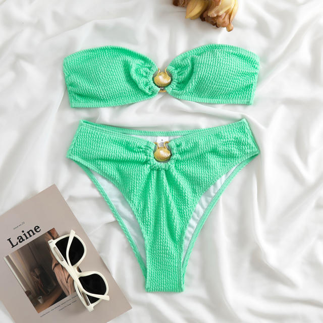 Occident fashion plain color sexy bikini