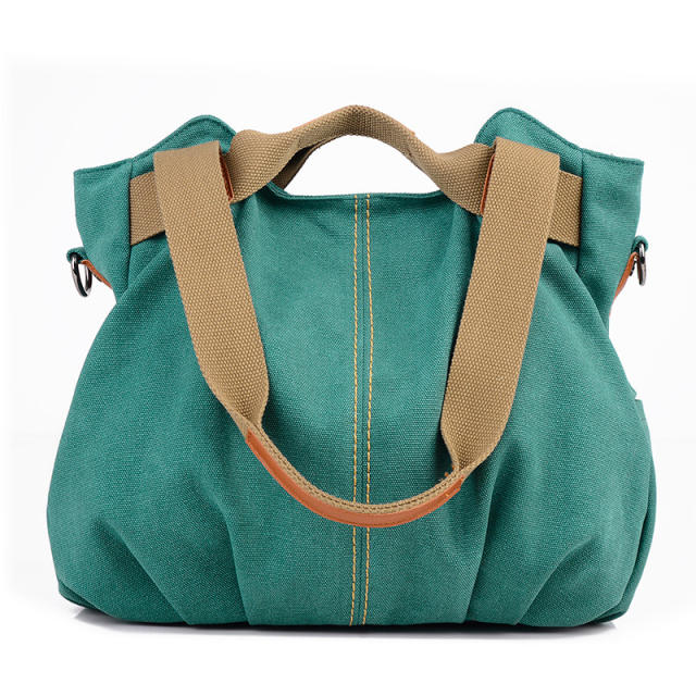 Korean fashion plain color canvas tote bag