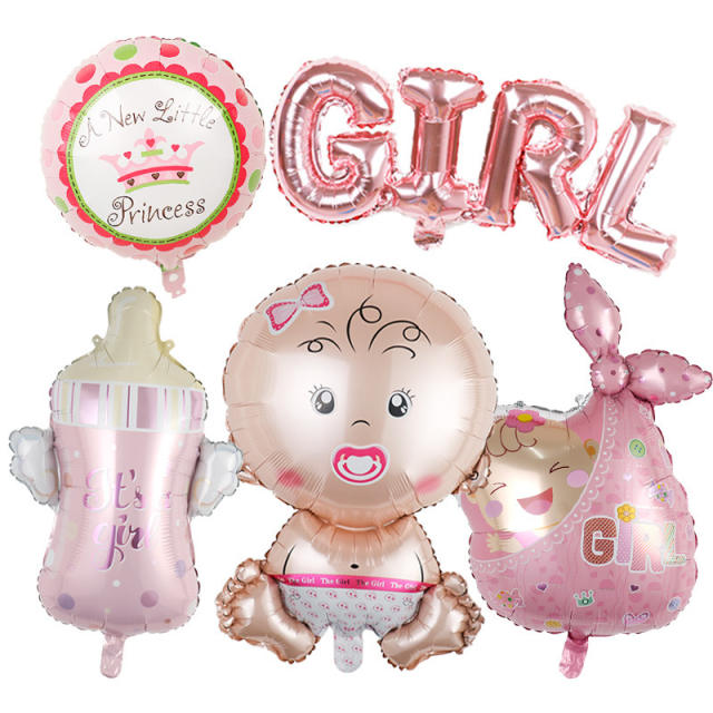 Baby birthday party balloon set