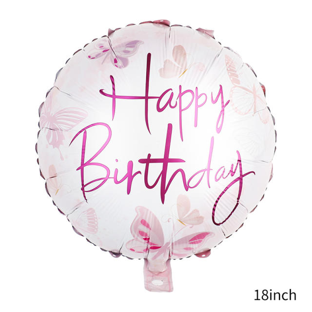 18 inches happy birthday colorful balloon