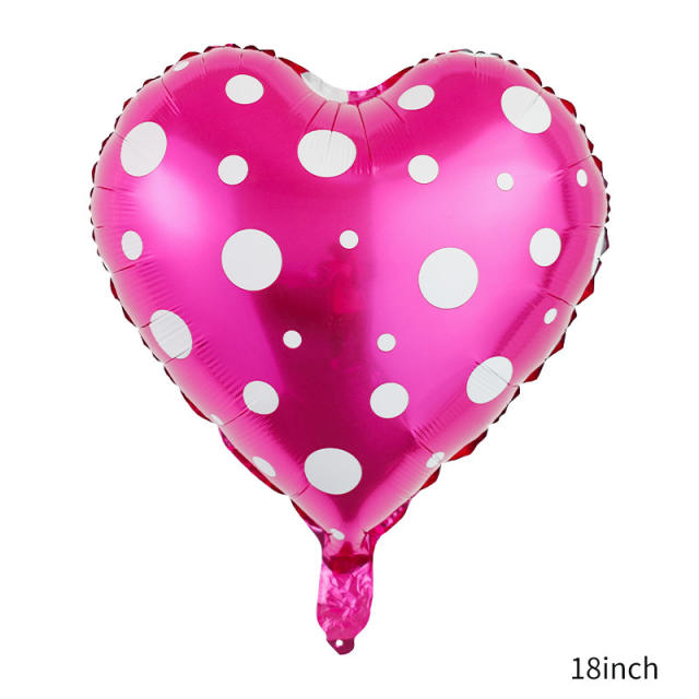 18 inches wholesale heart balloon